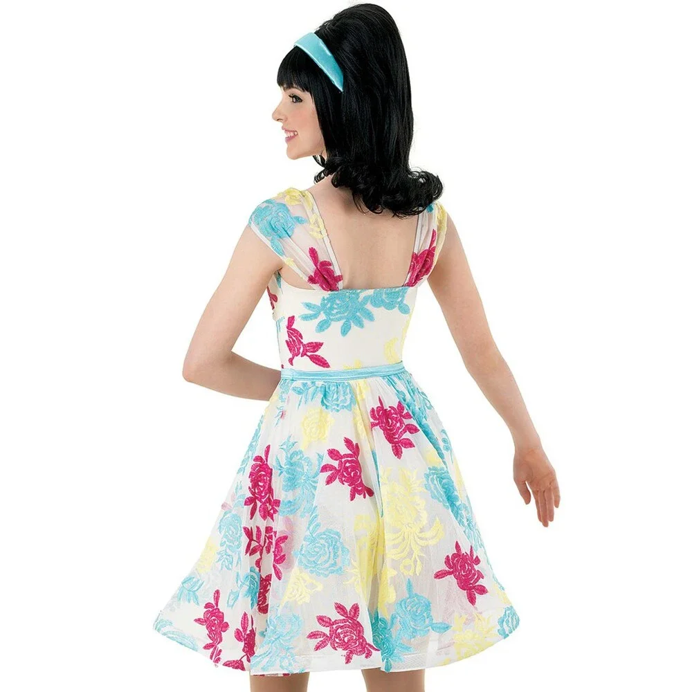 Pre-Owned Dance Costume Weissman 9553 Medium Child Pink 60's Dress Jazz Tap Hai